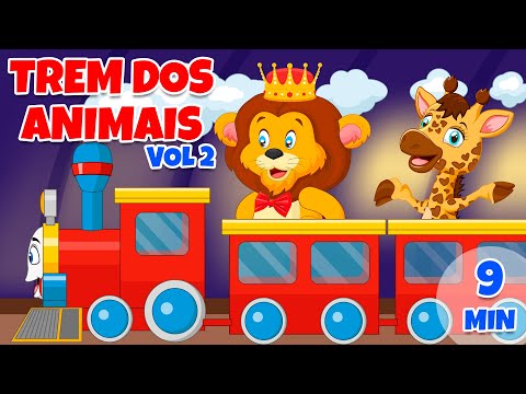 Trem dos Animais vol 2 - Giramille 9 min | Desenho Animado Musical