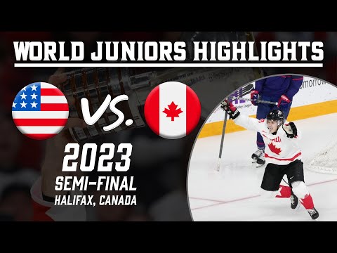 United States vs. Canada | 2023 WJC Semi-Final | Extended Highlights