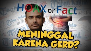 Hoax or Fact: Ashraf Sinclair Meninggal karena GERD?