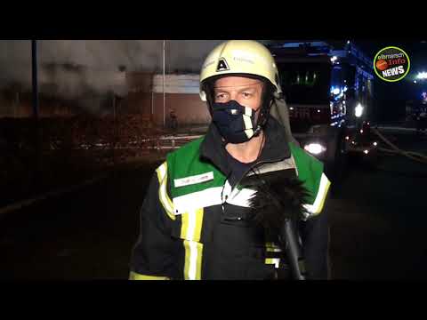 Großfeuer in einer Schulsporthalle in Büchen….