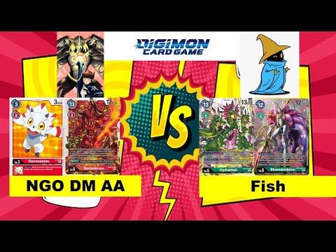 Digimon TCG | RETIRED NGO DM AA vs Fish - Round 1 EX03 | Gammamon Dorbickmon Deck vs Hydrussy