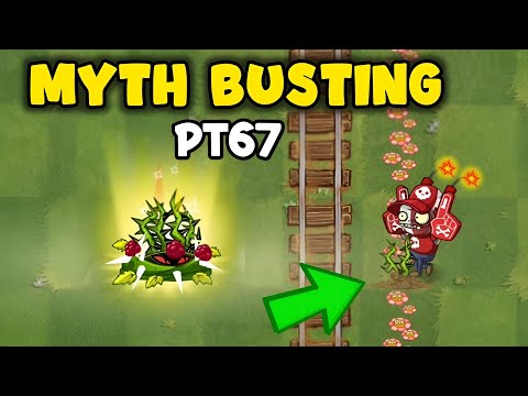 PvZ 2 Myth Busting - Zombies can pass the flower if you use Bramble bush?