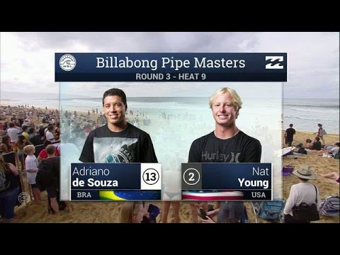 Adriano de Souza vs. Nat Young - Round Three, Heat 9 - 2016 Billabong Pipe Masters