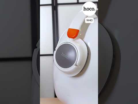 Foldable modern headphones with USB-C & MicroSD. High quality wireless audio - Hoco W43