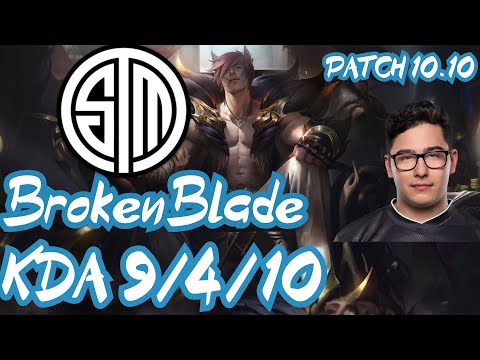 TSM BrokenBlade SETT vs KLED TOP - NA CHALLENGER - PATCH 10.10