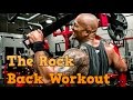 DWAYNE THE ROCK JOHNSON BACK WORKOUT