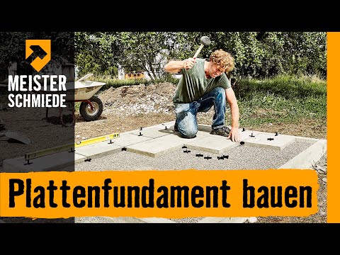 Plattenfundament bauen | HORNBACH Meisterschmiede
