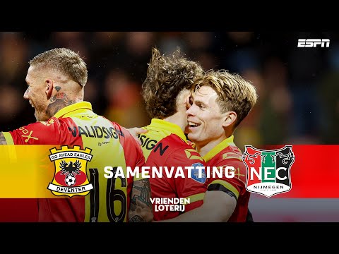 ⭐ HATTRICKHELD Oliver Edvardsen, SCHITTERENDE VRIJE TRAP 👌 | Samenvatting Go Ahead Eagles - N.E.C.