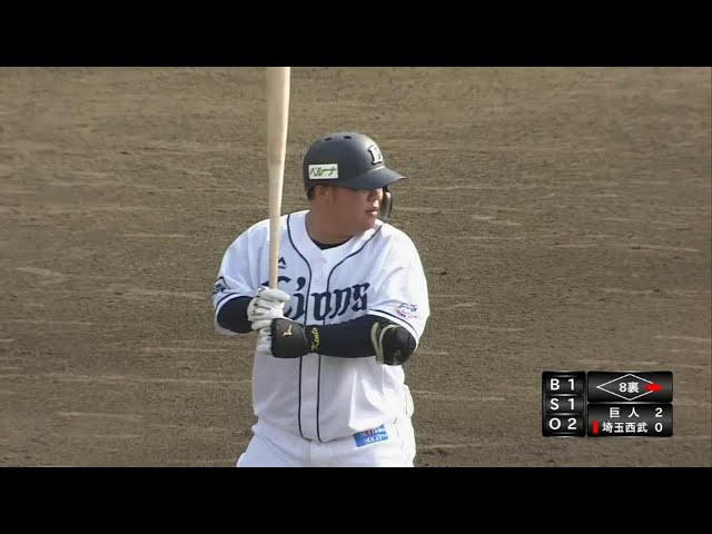 【ファーム】ライオンズ・渡部 1点差に迫るタイムリー2ベースヒット!! 2021/5/9 L-G(ファーム)