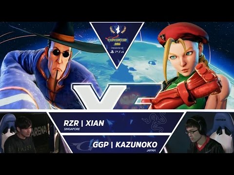 SFV: RZR Xian vs GGP Kazunoko - Capcom Cup 2016 Day 1 Top 16 - CPT2016