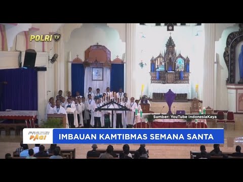 KAPOLRES FLORES TIMUR IMBAUAN SEMANA SANTA YANG TERTIB