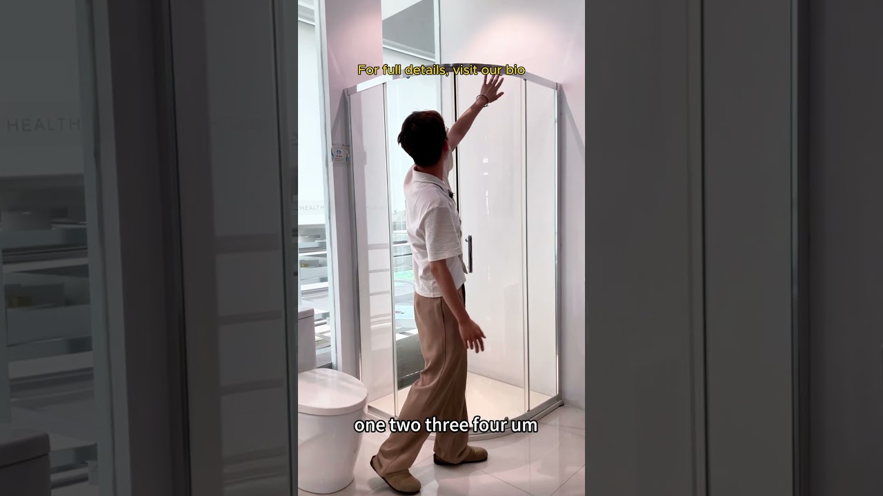 Sliding shower enclosure