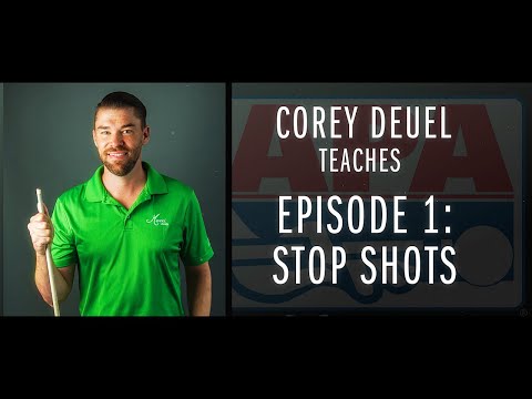 Corey Deuel Ep 1 - How to do a Stop Shot - Pool Tips - Billiard Training