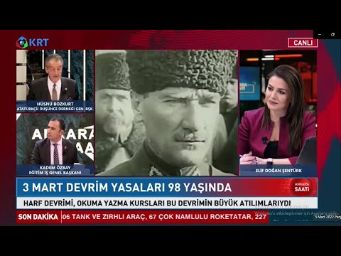 Genel Başkanımız Kadem Özbay 3 Mart Devrim Kanunlarını 98. Yıl Dönümünde Krt Tv`de Değerlendirdi | EĞİTİM İŞ