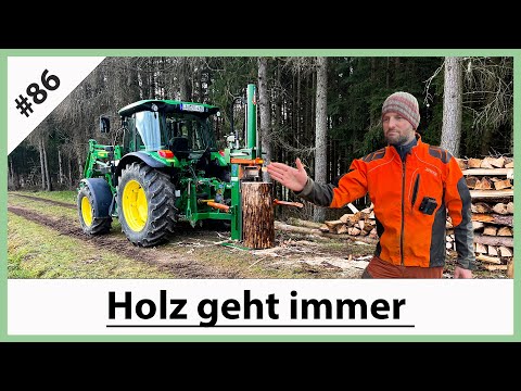 FarmVLOG#86 - Holz spalten - Holz sägen - Holz geht immer - Forstarbeit ist die schönste Zeit