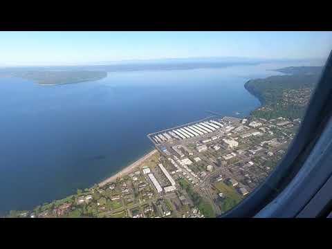 Flying into Seattle, Washington. May 2021