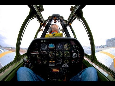 North American P51 Mustang Take Off From INSIDE The Cockpit in HD  2013