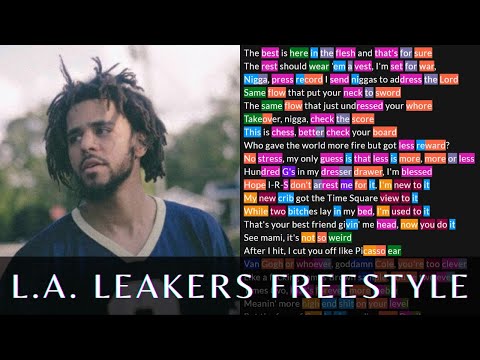 J Cole - L.A. Leakers Freestyle | Lyrics, Rhymes Highlighted | 93 'Til Infinity