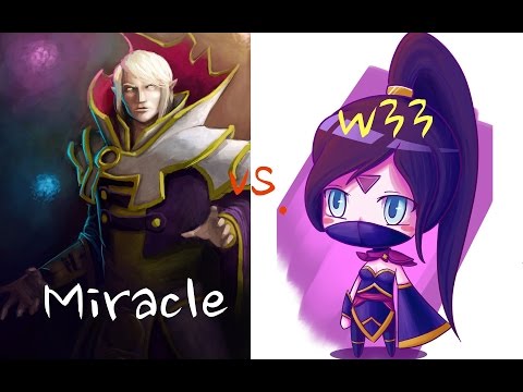 Miracle  8000MMR Plays Invoker vs w33 8000MMR Plays Templar Assassin   Ranked Match Dota 2 Gameplay