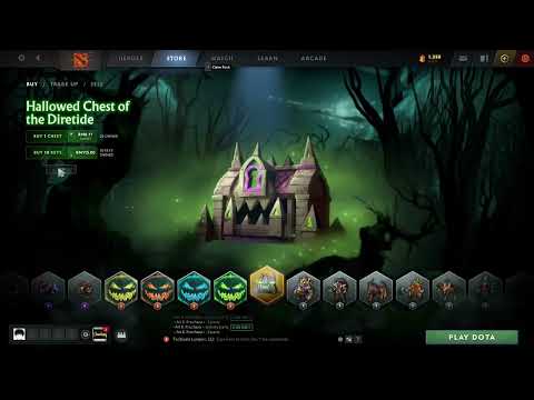 opening hallowed chest of diretide x 40 pieces