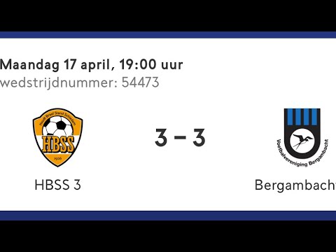 HBSS 3 - Bergambacht 1 | Competitiewedstrijd | 17-04-2023