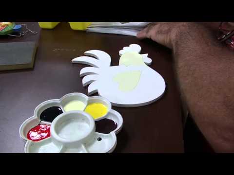 Mulher.com 27/02/2015 Johnny Baltazar - Pintura country galinha carijó Parte 1/2