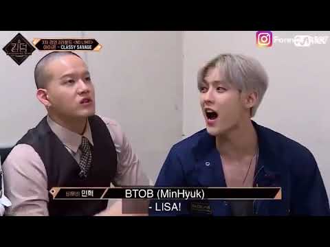 Blackpink Lisa & Btob Minhyuk moments