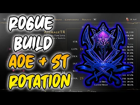Mod 21 Endgame AoE + ST Rogue Build & Rotation in Neverwinter