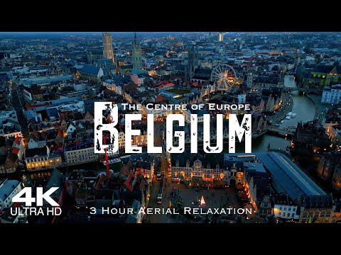 [4K] BELGIUM 🇧🇪 België Belgique 2026 | 3 HOUR Drone Aerial Relaxation Film Piano Study