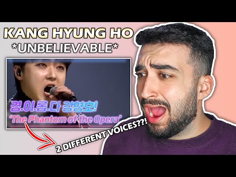 HE SOUNDS LIKE 2 DIFFERENT PEOPLE??! The Phantom of the Opera - KANG HYUNG HO | 강형호 | REACTION