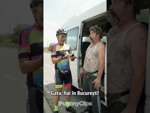 Când microbuzul te lasă-n drum, dar te salvează poliția! (Part 2?)🤣🚓 #amuzant #bicicleta #politia