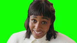Ayo Edibiri "I'm just here to have a good time and be a little bit of a fool" green screen