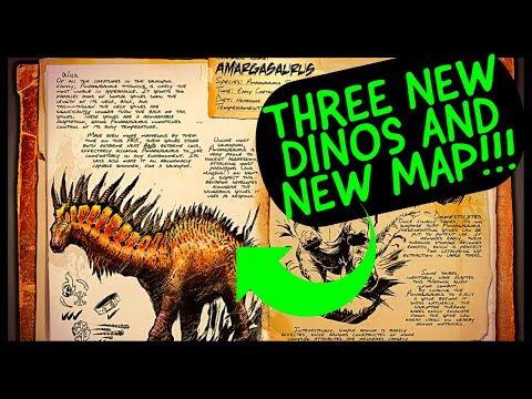 OFFICIAL NEW ARK MAP AND 3 NEW DINOSAURS!!!