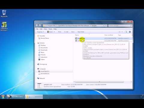 OpenOffice Calc Import Multiple ODS Files Software