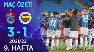 Trabzonspor 3-1 Fenerbahçe MAÇ ÖZETİ  9 Hafta 