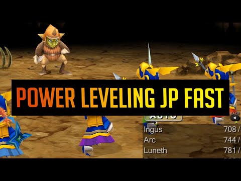 Final Fantasy 3 Guide - Power Level up Jobs Fast [Quick Tutorial for every Job's JP amount]