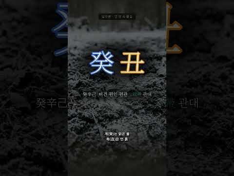 언 땅에 스민 물 | 계축(癸丑) 일주