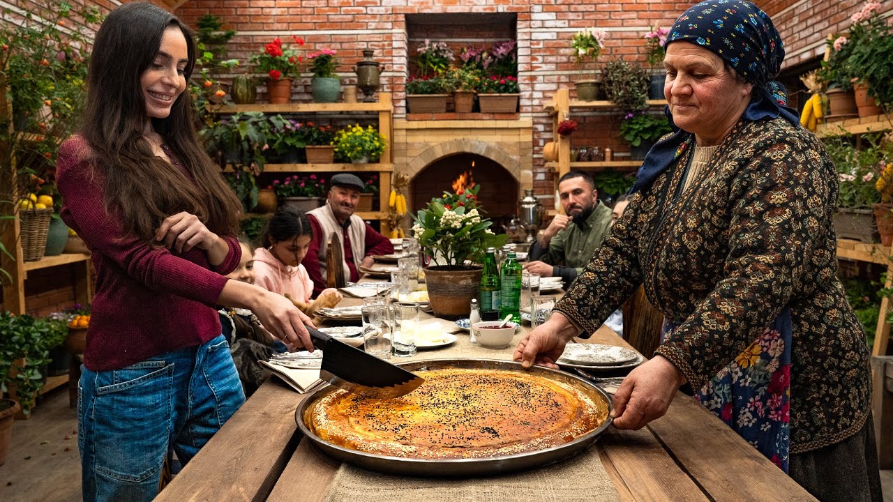 Cooking a Traditional Lezgin Vegetable Pie with Leyla Aliyeva...