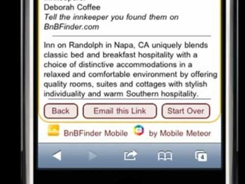 BnBFinder-Mobile Bed & Breakfast Website
