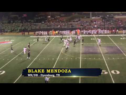 Blake Mendoza - Dyersburg WR/RB/DB - Highlights