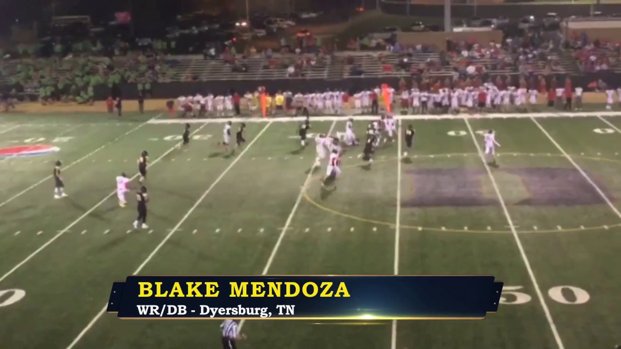 Blake Mendoza - Dyersburg WR/RB/DB - Highlights