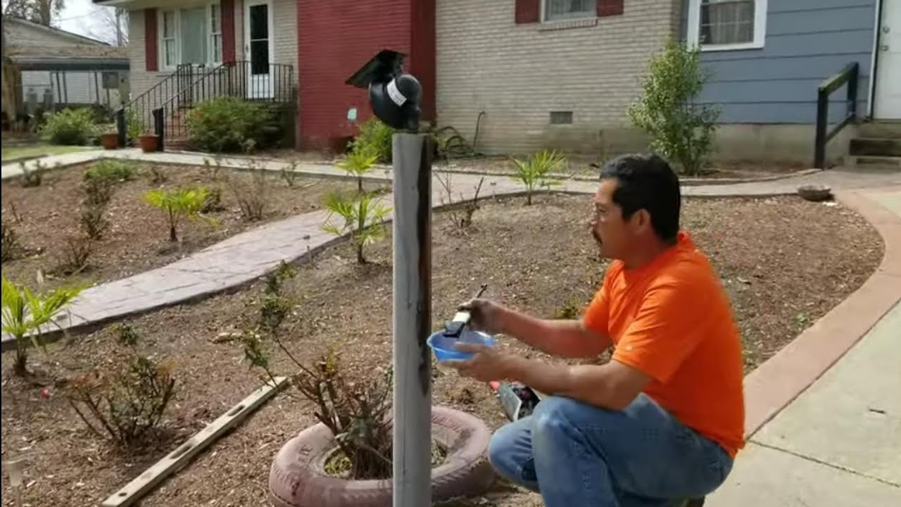 como hacer un poste de cemento con tubos de plastico Hazlo tu mismo