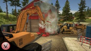 Demolish &amp; Build Company 2017 Gameplay - Knocking Down Concrete Pillars