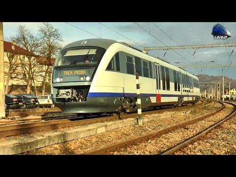 Două Trenuri CFR Călători în Gara Năsăud - 05 Februarie 2026