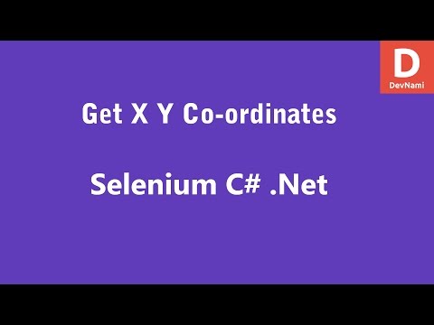 Selenium C Get X Y Co ordinate Location