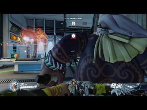 Overwatch insane comeback! Roadhog & Zarya on Lijiang tower