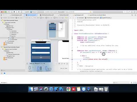 One storyboard to Another storyboard Coding