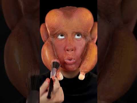 A MAKE MAIS ALEATÓRIA QUE EU JÁ FIZ! 🤣🍗 #makeup