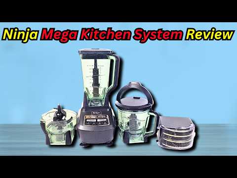 Ninja Kitchen System | 8-Cup Food Processor Bowl & 72 oz. Blender All-in-One | With (2) 16 oz. To-Go Cups | For Smoothies, Ice Crushing, Dough & More | 1500 Watt | Black | BL770 video review thumbnail