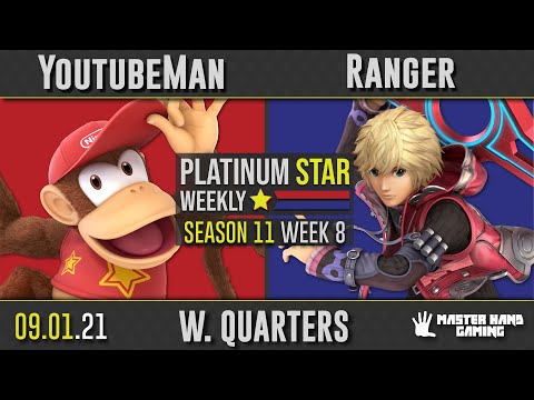 PSW S11:W8 - YoutubeMan (Diddy Kong) vs Ranger (Shulk) - W Quarterfinals